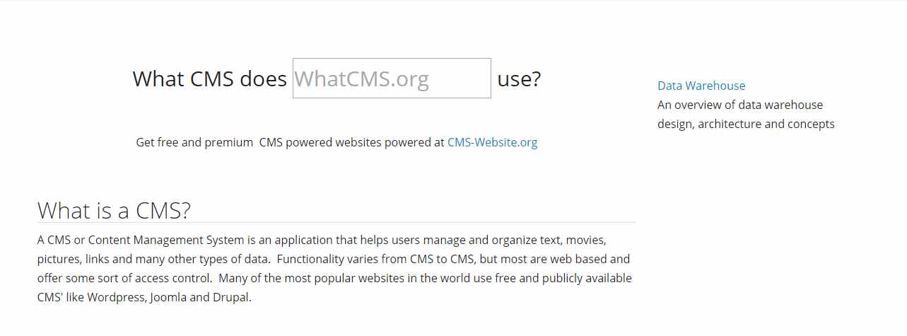 شناسایی قالب و افزونه‌ -WhatCMS.org_