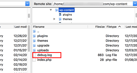 debug-error logs در وردپرس