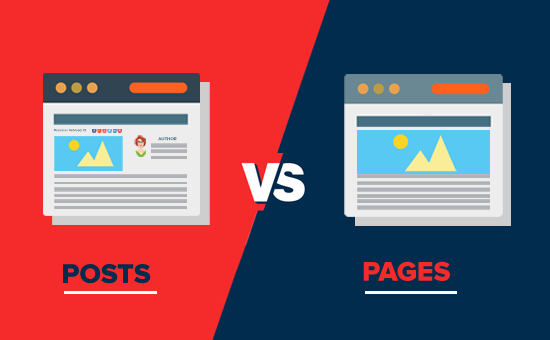 page vs post- مقایسه برگه و نوشته 