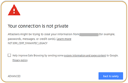 خطای Your connection is not private در گوگل کروم