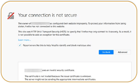 خطای Your connection is not private