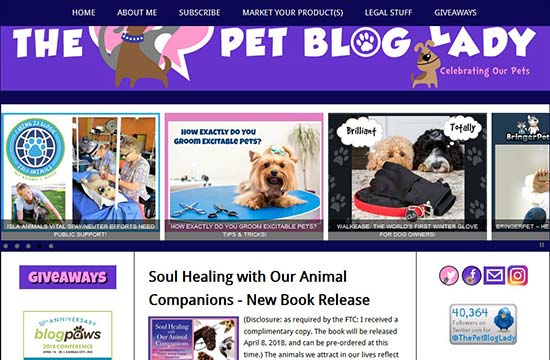 وبلاگ های مربوط به حیوانات خانگی
