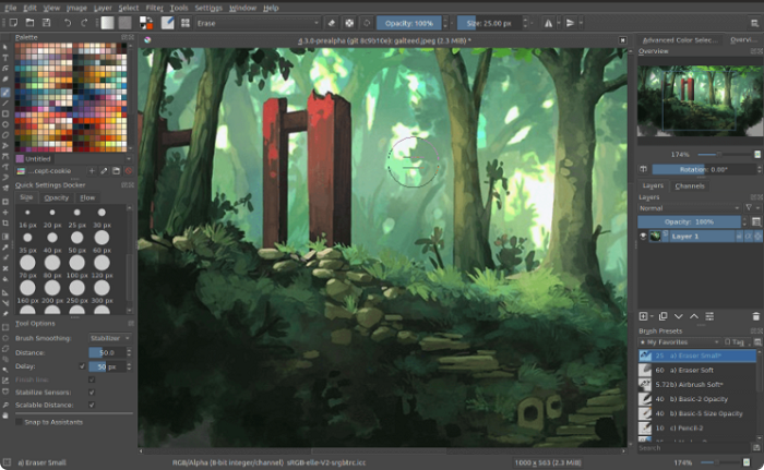 Krita نرم افزار طراحی گرافیک