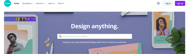 Canva نرم افزار آرم و لوگو رایگان