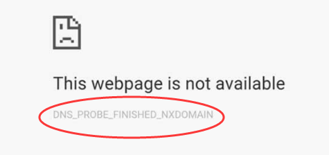 خطای DNS_PROBE_FINISHED_NXDOMAIN