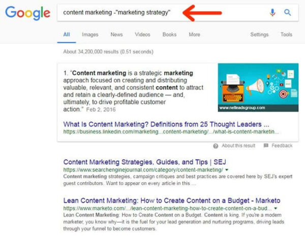 جستجوی marketing strategy در گوگل