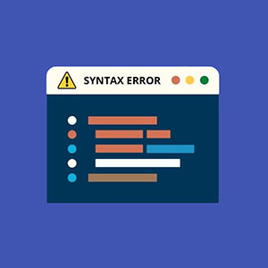 خطای syntax در وردپرس