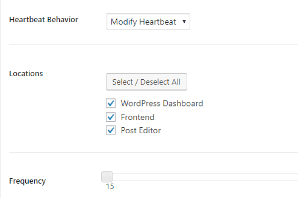 Heartbeat Control در وردپرس