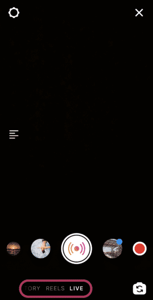 آیکون های استوری اینستاگرام برای لایو