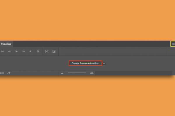 گزینه فریم انیمیشن در فتوشاپ