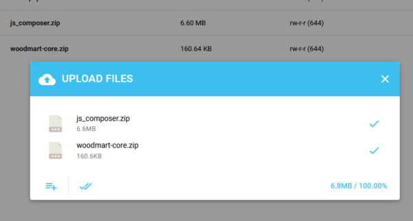 اپلود وودمارت و js composser