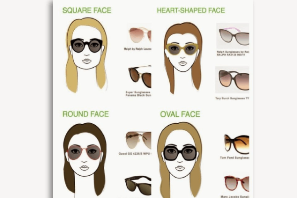 عینک برای فرم های مختلف صورت