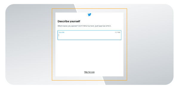 نوشتن بیو در توییتر