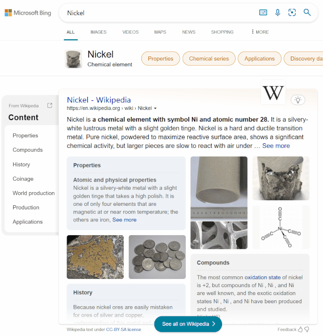 Bing Wikipedia Box In Search Results Now Scrolls On Hover
