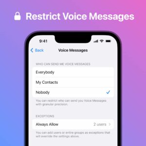 restrict voice messages