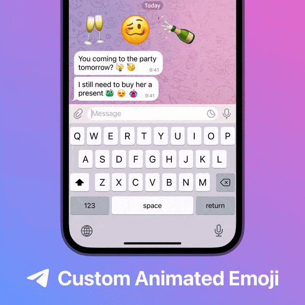 telegram new update about emoji