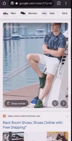 فیچر Outfits and Shop