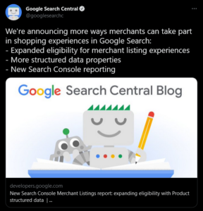 New Shopping tool with Product snippets and Merchant Listing in Google Search Console