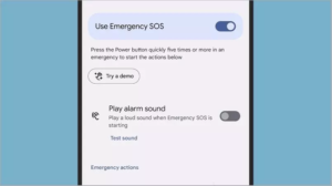 SOS emergency mode on Samsung Galaxy phones