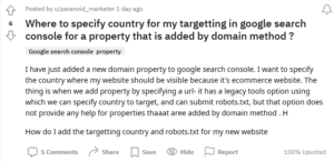 international targeting feature