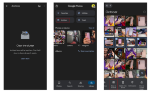 بخش Archive گوگل فوتوز