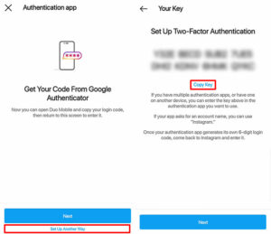 روش فعال‌سازی احراز هویت دومرحله‌ای ازطریق Authentication App