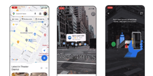 Google Maps live view search