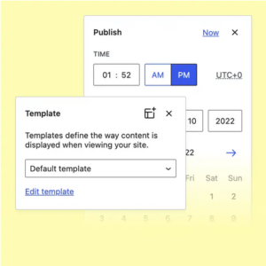 Improved layout and visualization of document settings