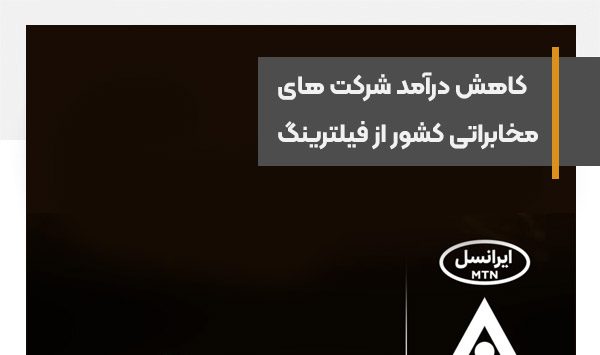 Internet filtering in Iran has reduced the income of Shuttle, Irancell and Mobinnet