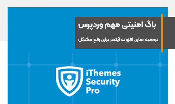 ithemes plugin identified a security vulnerability in all WordPress versions