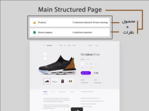 ساختار صفحه محصول با اسکیمای مادر