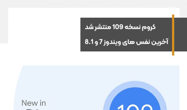 کروم نسخه 109 منتشر شد، آخرین نفس های ویندوز 7 و 8.1