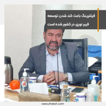 فیلترینگ باعث کند شدن توسعه فیبر نوری در کشور شده است