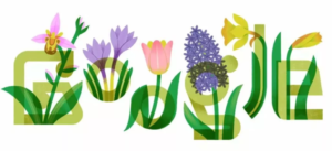 Google doodle's floral art celebrates Persian new year