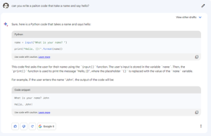 Now Bard can help you code
