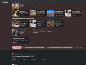 SGE - google search generative experience