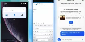 ویجت موبایل بینگ چت