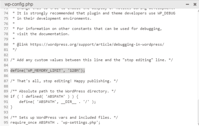 wpconfig