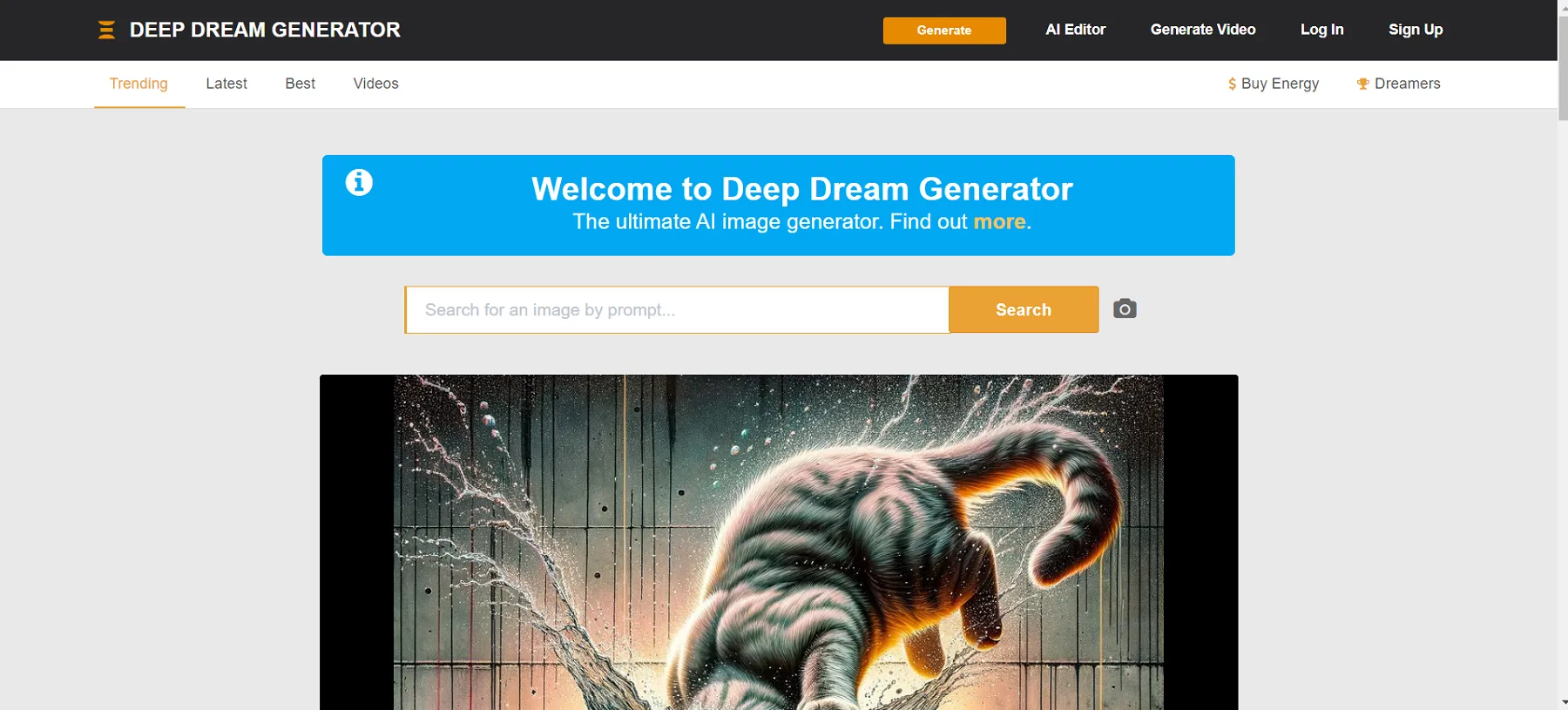deepdreamgenerator، ابزاری برای تبدیل متن به عکس