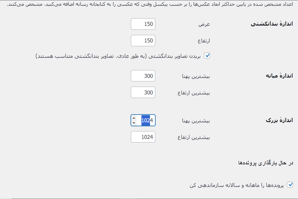 تنظیمات رسانه
