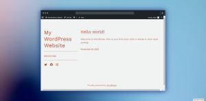 Playground: running WordPress