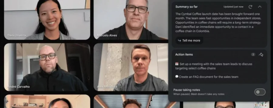 Google Meet records your meeting notes with artificial intelligence
