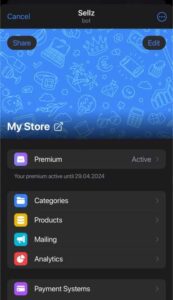 Turn Telegram into your shop
