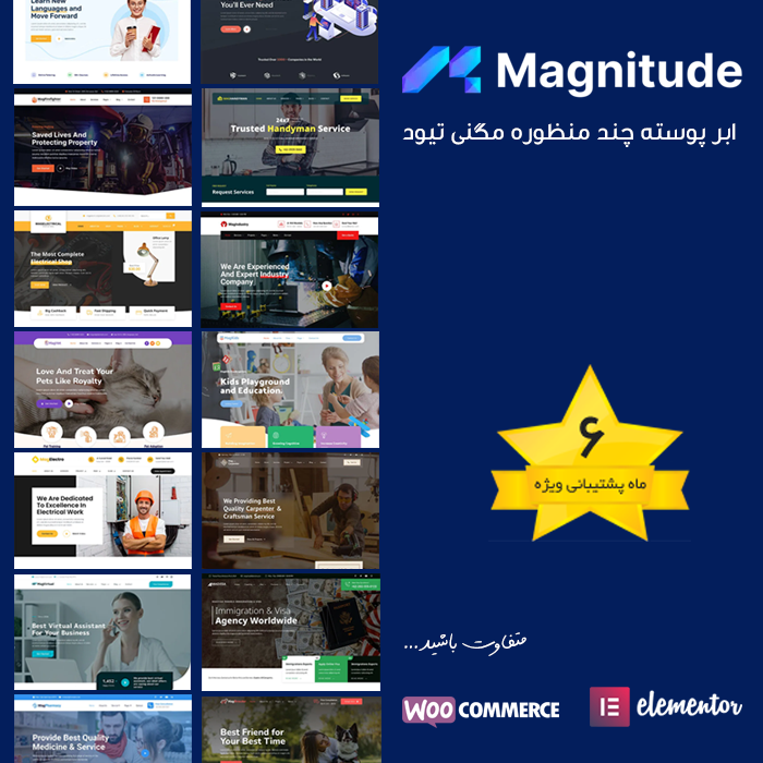قالب چند منظوره magnitude