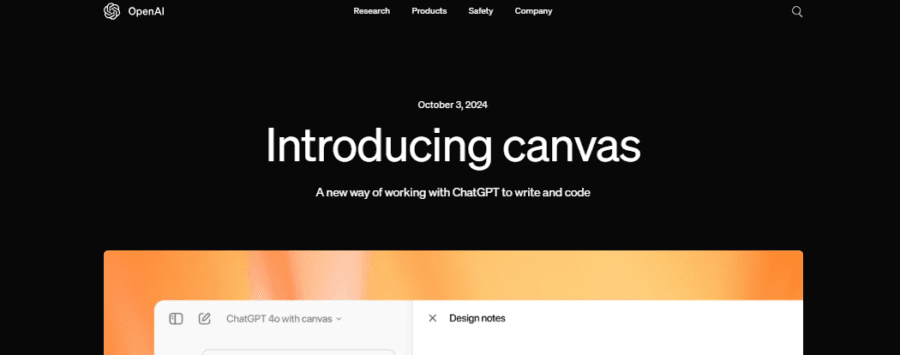 Introducing the new Canvas interface to improve the ChatGPT user experience