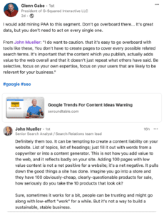 Google Also Cautions On Using Google People Also Ask For Content Ideas