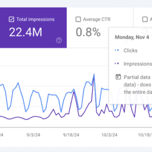 Showing Partial Data in Google Search Console