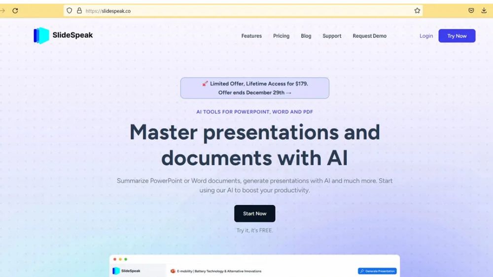 ساخت پاورپوینت با هوش مصنوعی SlideAI