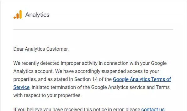 Section 14 of the Google Analytics Terms of Service and restrictions for Iranian users