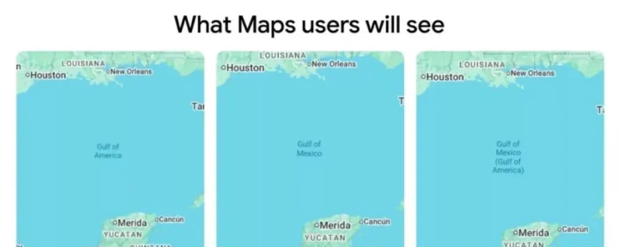 Rename Gulf of Mexico to Gulf of America ​​in Google Maps